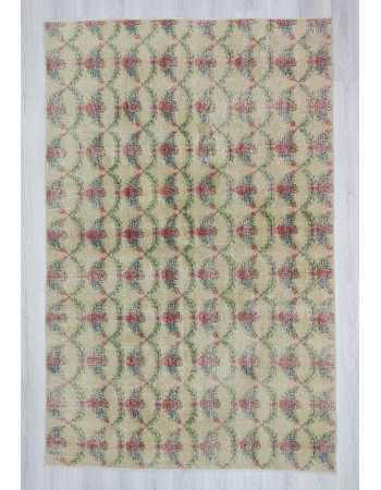 Hand knotted vintage decorative modern Turkish art deco rug