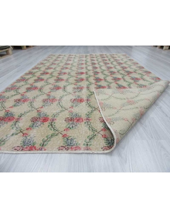 Hand knotted vintage decorative modern Turkish art deco rug