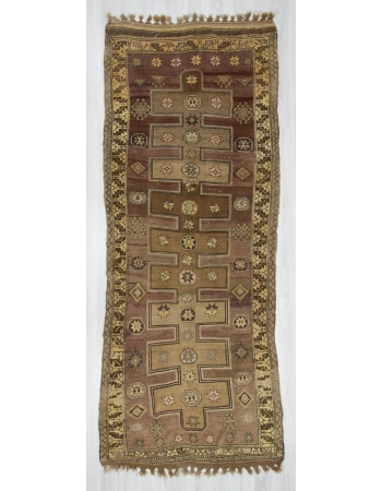 Hand knotted vintage decorative Turkish rug