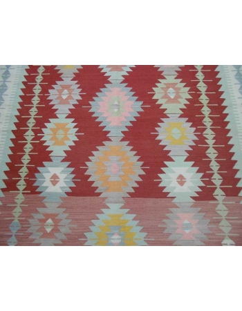 Handwoven vintage decorative modern large Turkish kilim rug