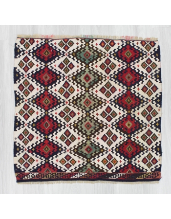 Handwoven antique decorative small Turkish kilim rug