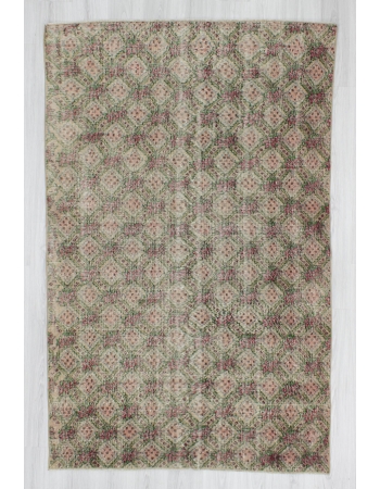 Vintage Hand-knotted decorative Turkish art deco rug