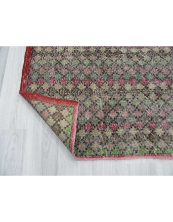 Vintage hand-knotted decorative Turkish art deco rug