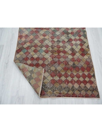 Vintage hand-knotted decorative modern Turkish art deco rug