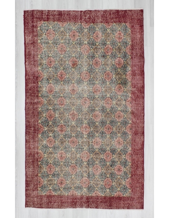 Vintage hand-knotted decorative Turkish art deco rug