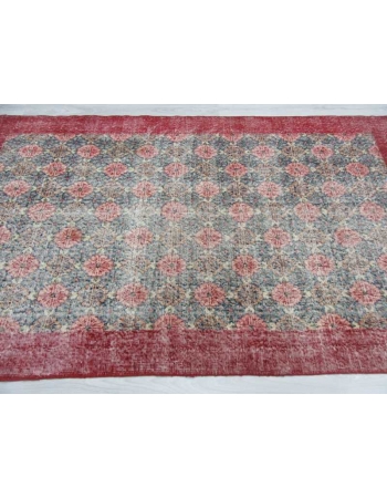 Vintage hand-knotted decorative Turkish art deco rug