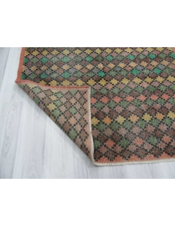 Vintage hand-knotted decorative modern Turkish art deco rug