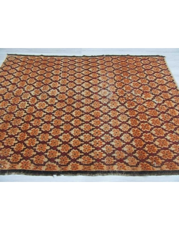 Hand-knotted vintage decorative modern Turkish area rug