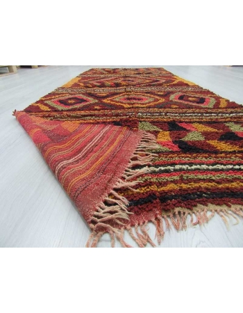 Vintage decorative Turkish tulu rug