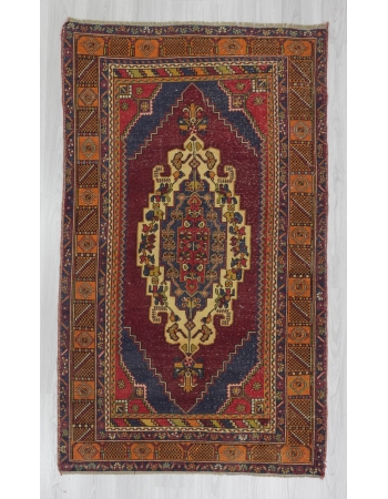 Mid century handknotted Turkish Konya area rug