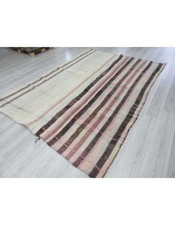 Vintage decorative Turkish rag rug