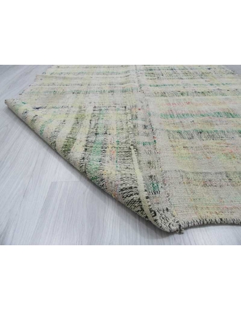 Vintage modern Turkish rag rug