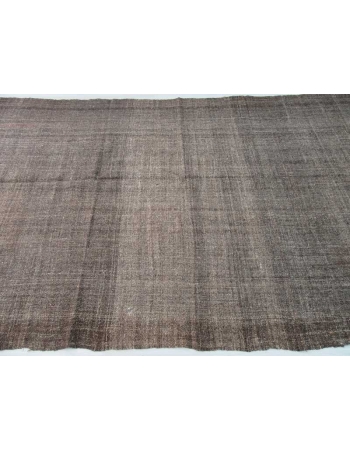 Handwoven vintage modern goat hair Turkish kilim rug