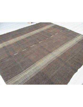 Large vintage decorative modern Turkish kilim rug