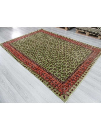 Vintage decorative Turkish area rug