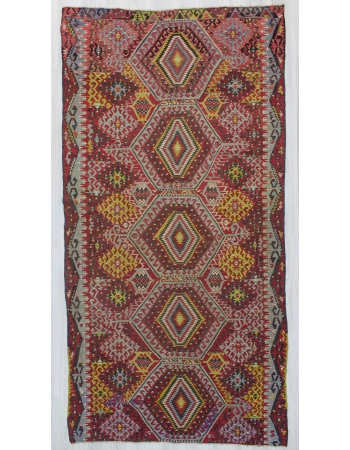 Vintage Turkish kilim rug