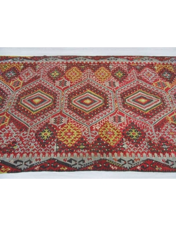 Vintage Turkish kilim rug