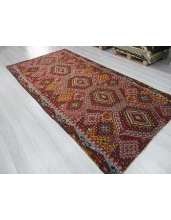 Vintage Turkish kilim rug