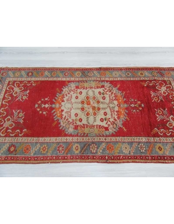 Vintage Turkish Oushak rug