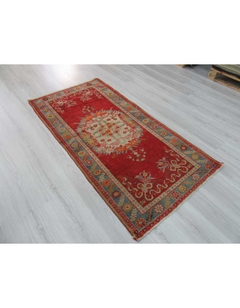 Vintage Turkish Oushak rug