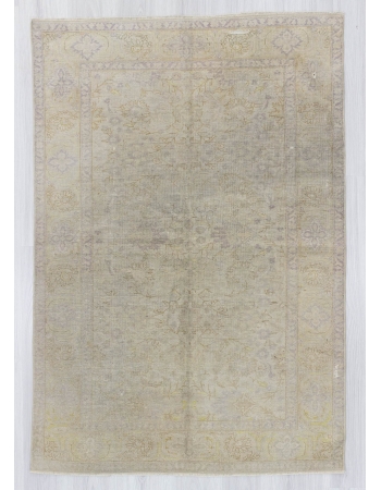 Distressed washed out Turkish rug