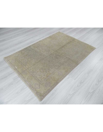 Distressed washed out Turkish rug