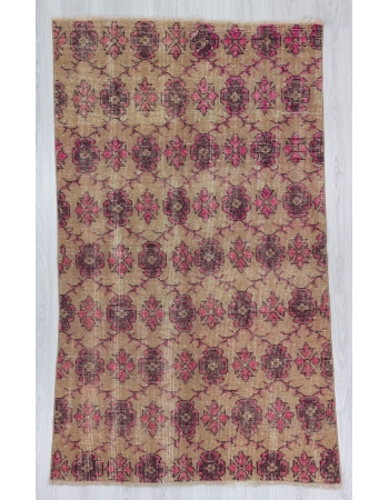 Handknotted vintage decorative Turkish rug