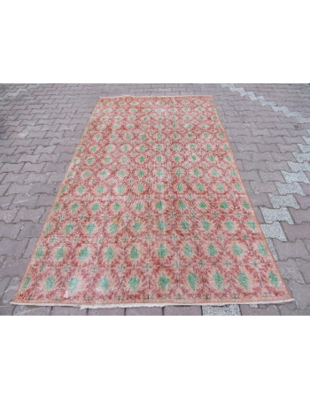 Vintage Floral Turkish Rug