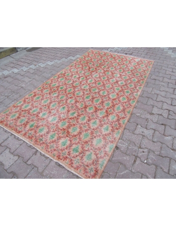 Vintage Floral Turkish Rug