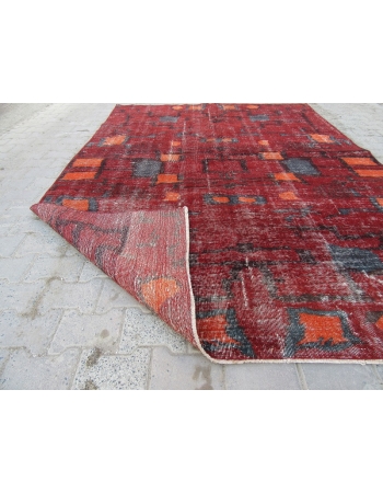 Vintage Turkish Art Deco Carpet