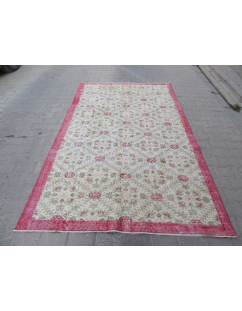 Floral Vintage Decorative Turkish Carpet