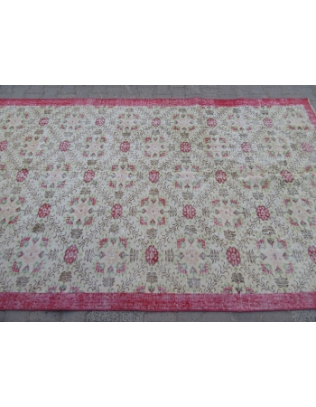 Floral Vintage Decorative Turkish Carpet