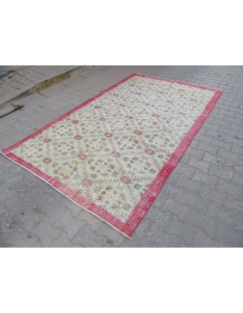 Floral Vintage Decorative Turkish Carpet