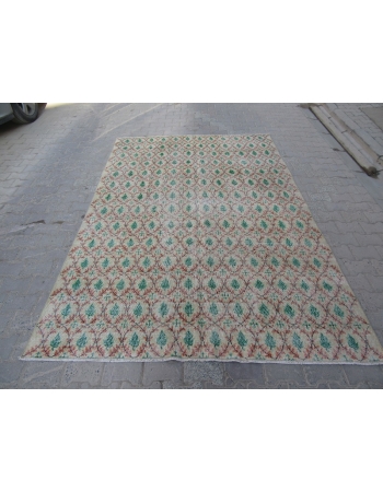 Vintage Floral Turkish Area Rug