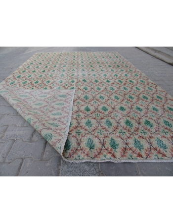 Vintage Floral Turkish Area Rug