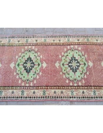 Vintage Turkish Oushak Runner Rug