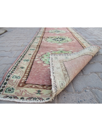 Vintage Turkish Oushak Runner Rug