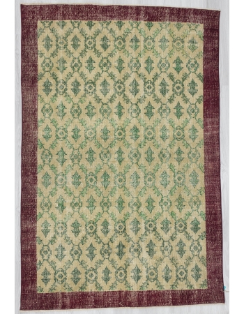 Vintage Floral Turkish Area Rug