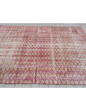 Distressed Vintage Turkish deco Rug