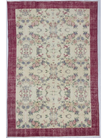 Floral Vintage Decorative Turkish Carpet