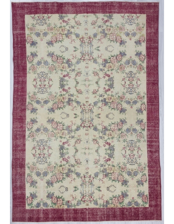 Floral Vintage Decorative Turkish Carpet