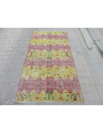 Unique Vintage Turkish Zeki Muren Deco Rug