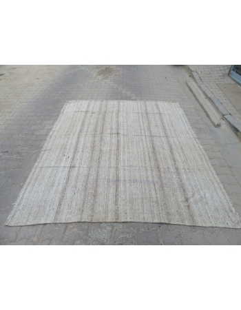 Gray Vintage Turkish Kelim Rug