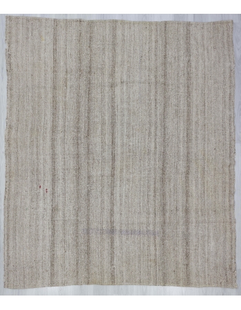 Gray Vintage Turkish Kelim Rug