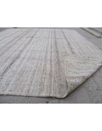 Gray Vintage Turkish Kelim Rug