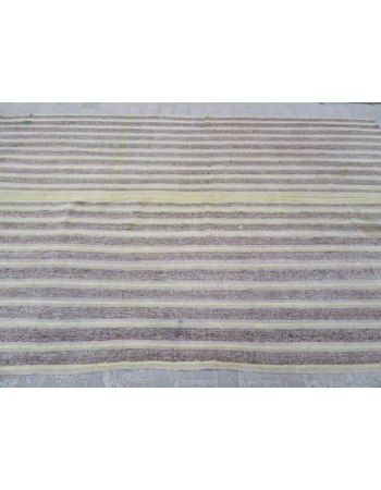 Striped Large Vintage Kilim Rug