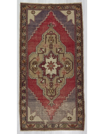 Vintage Worn Turkish Anatolian Rug