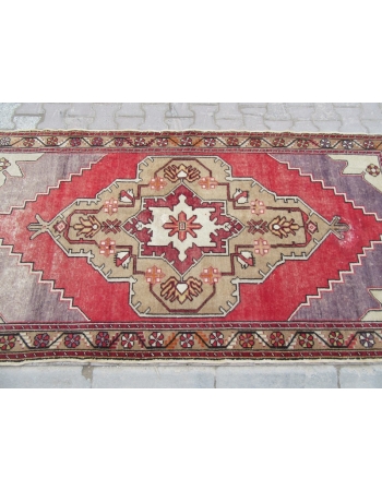 Vintage Worn Turkish Anatolian Rug