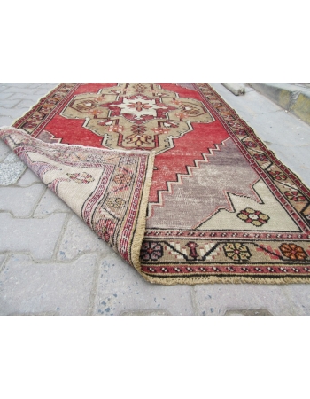 Vintage Worn Turkish Anatolian Rug