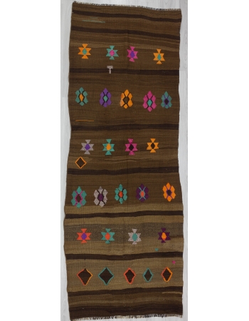 Vintage Decorative Turkish Kilim Rug